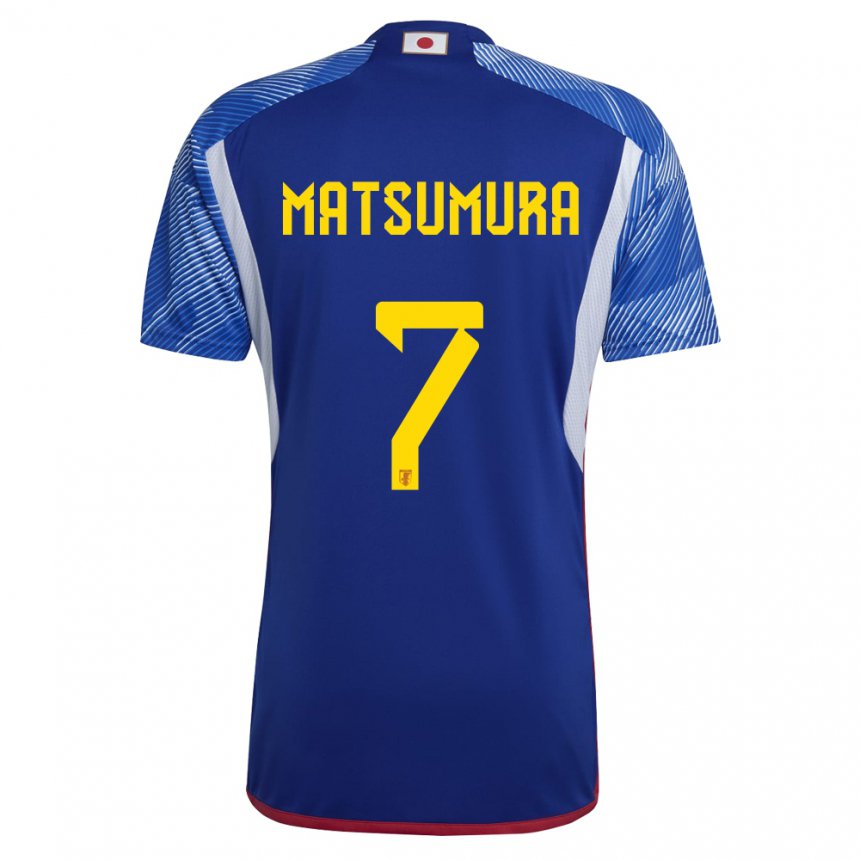 Kinder Japanische Kosuke Matsumura #7 Königsblau Heimtrikot Trikot 22-24 T-shirt