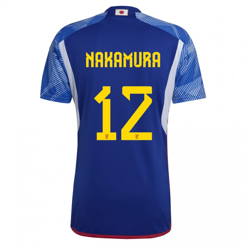 Kinder Japanische Keisuke Nakamura #12 Königsblau Heimtrikot Trikot 22-24 T-shirt