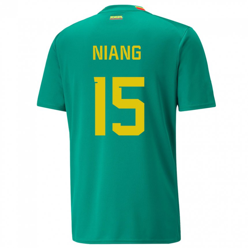 Kinder Senegalesische Jeanne Niang #15 Grün Auswärtstrikot Trikot 22-24 T-shirt