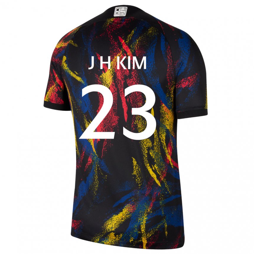 Kinder Südkoreanische Kim Jung Hoon #23 Mehrfarbig Auswärtstrikot Trikot 22-24 T-shirt