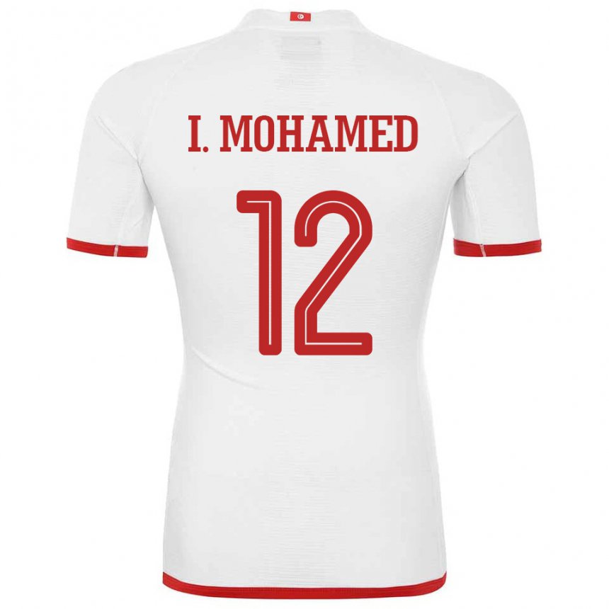 Kinder Tunesische Ibtissem Ben Mohamed #12 Weiß Auswärtstrikot Trikot 22-24 T-shirt