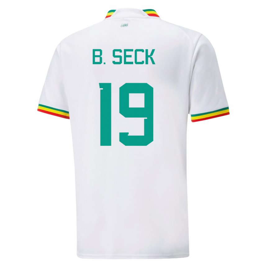 Herren Senegalesische Bineta Korkel Seck #19 Weiß Heimtrikot Trikot 22-24 T-shirt