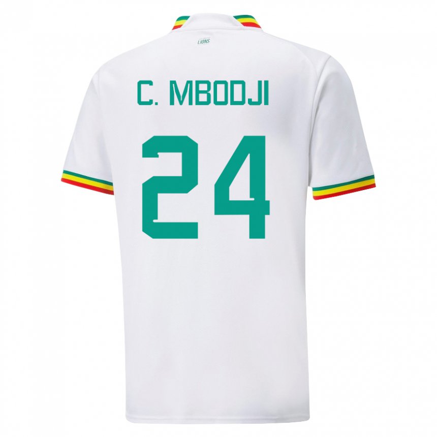 Herren Senegalesische Coumba Sylla Mbodji #24 Weiß Heimtrikot Trikot 22-24 T-shirt