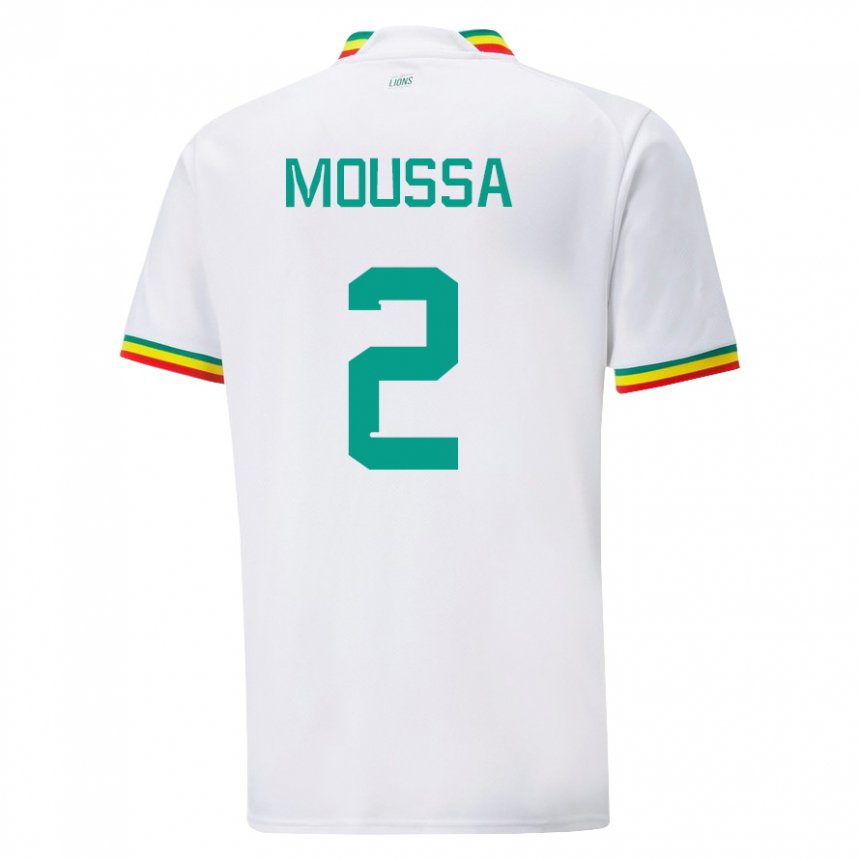 Herren Senegalesische Moussa N Diaye #2 Weiß Heimtrikot Trikot 22-24 T-shirt