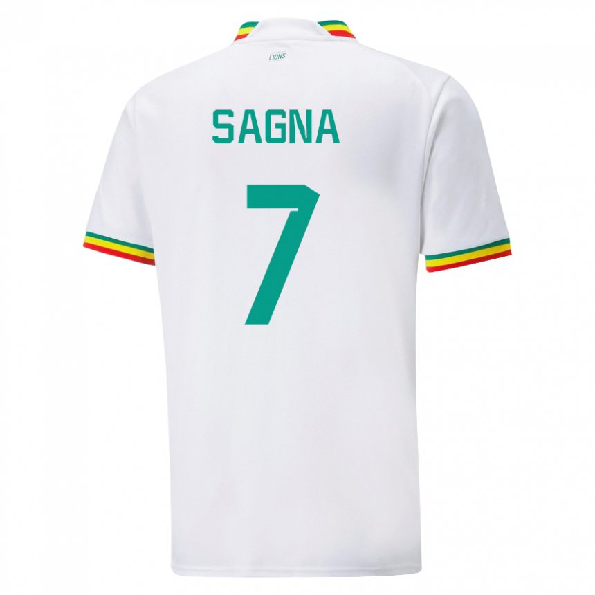 Herren Senegalesische Amadou Sagna #7 Weiß Heimtrikot Trikot 22-24 T-shirt