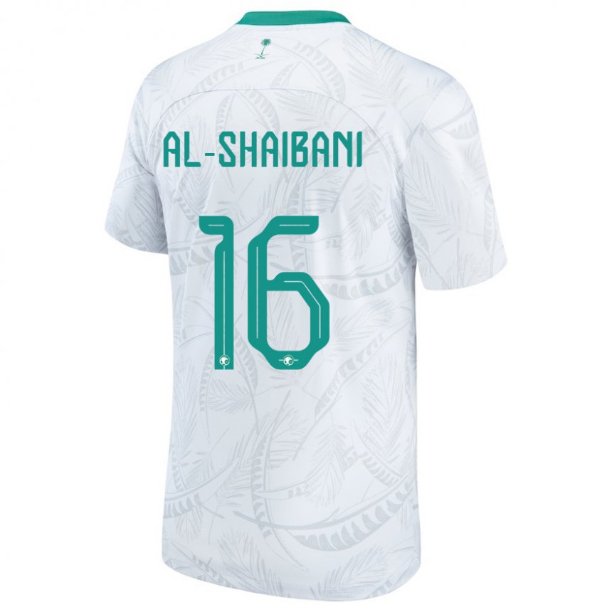 Herren Saudi-arabische Asrar Al Shaibani #16 Weiß Heimtrikot Trikot 22-24 T-shirt