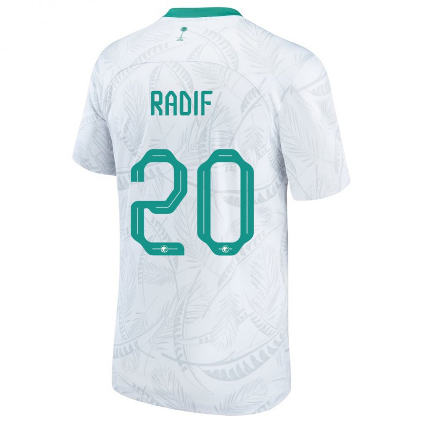 Herren Saudi-arabische Abdullah Radif #20 Weiß Heimtrikot Trikot 22-24 T-shirt