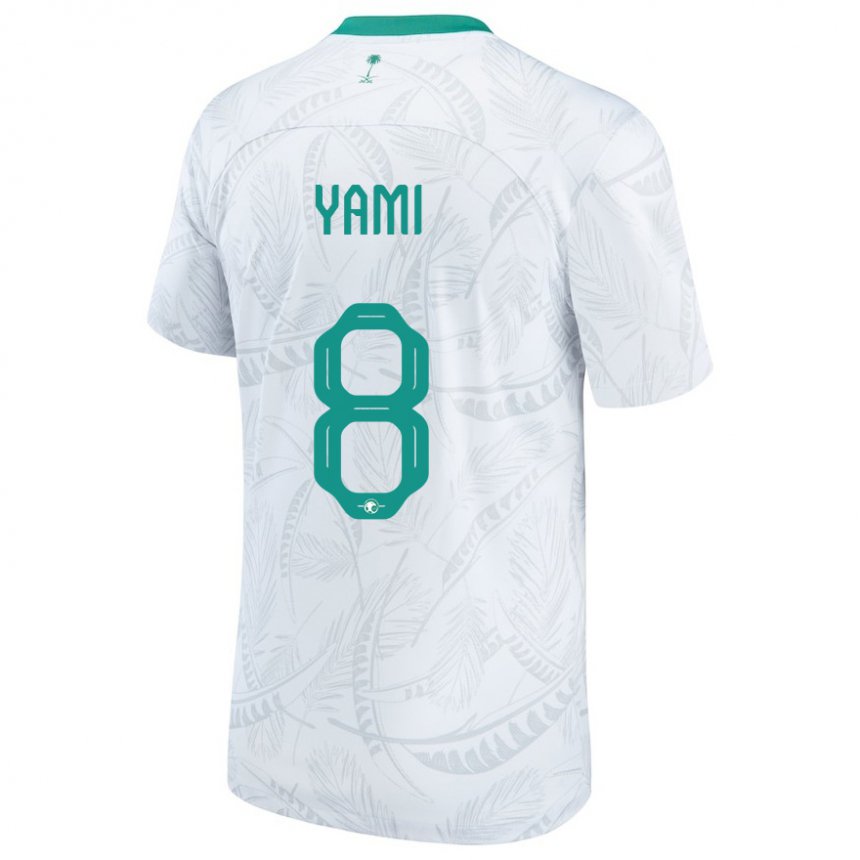 Herren Saudi-arabische Riyadh Yami #8 Weiß Heimtrikot Trikot 22-24 T-shirt