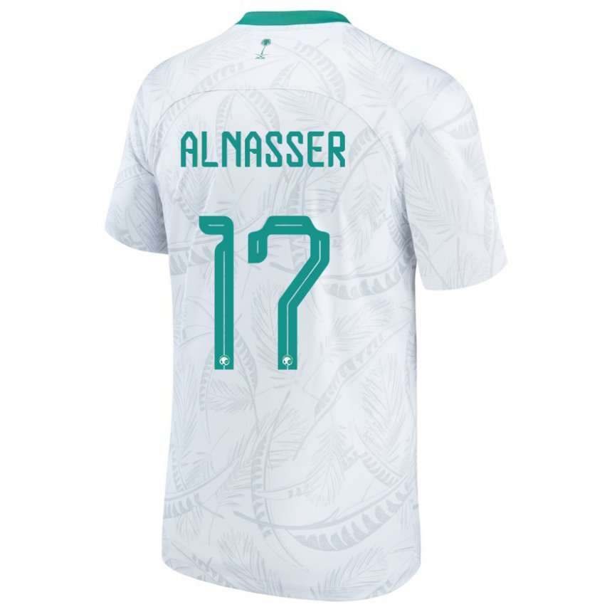 Herren Saudi-arabische Saad Alnasser #17 Weiß Heimtrikot Trikot 22-24 T-shirt