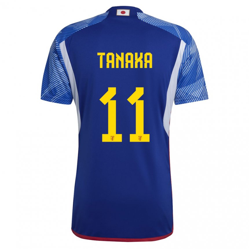 Herren Japanische Mina Tanaka #11 Königsblau Heimtrikot Trikot 22-24 T-shirt