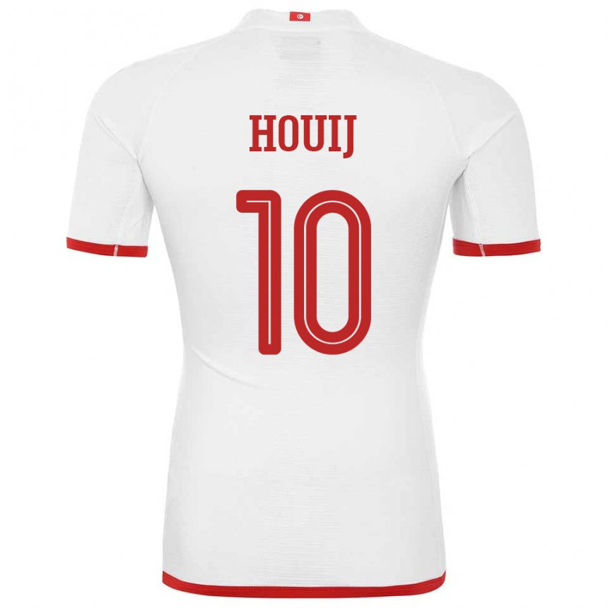 Herren Tunesische Mariem Houij #10 Weiß Auswärtstrikot Trikot 22-24 T-shirt