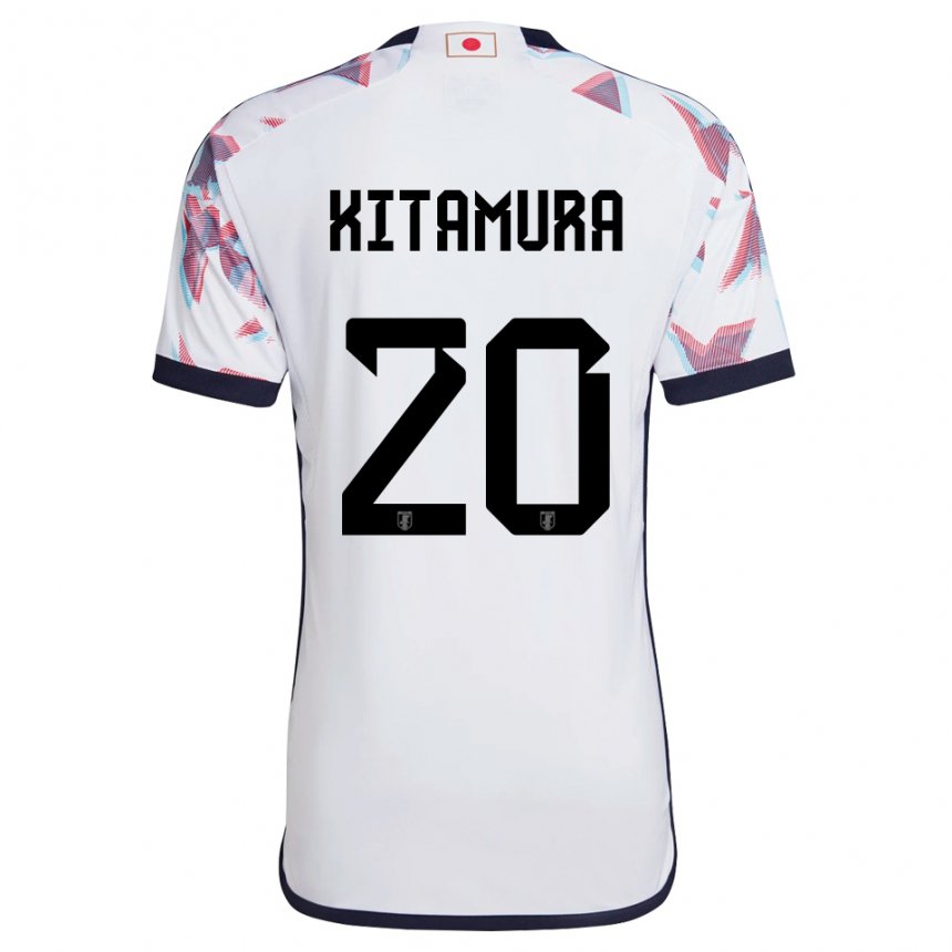 Herren Japanische Nanami Kitamura #20 Weiß Auswärtstrikot Trikot 22-24 T-shirt