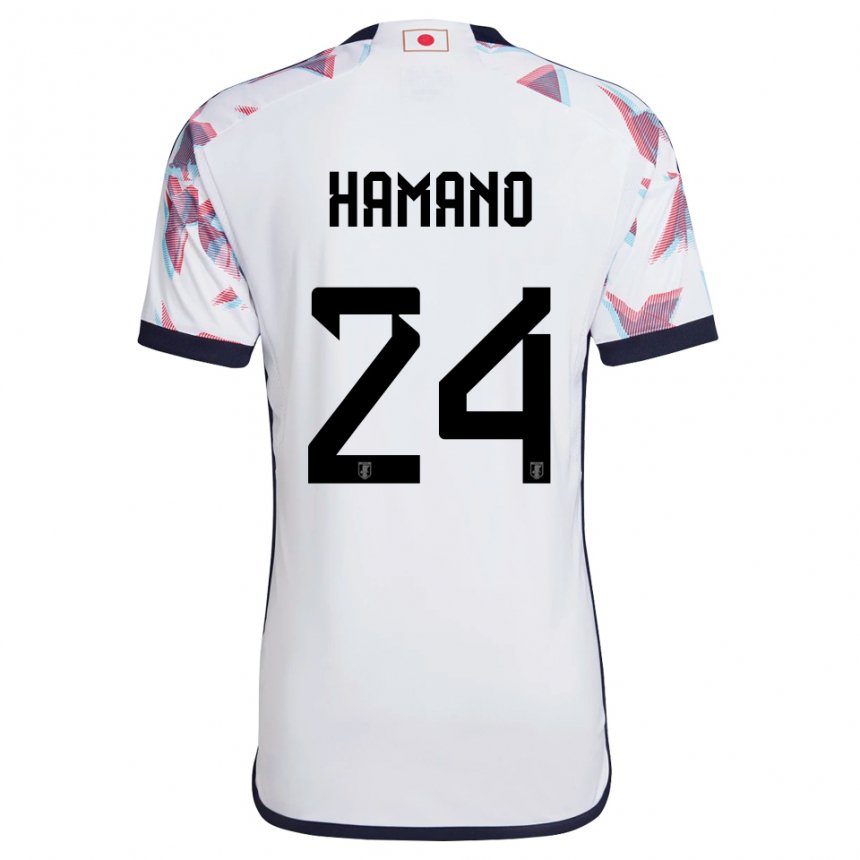 Herren Japanische Maika Hamano #24 Weiß Auswärtstrikot Trikot 22-24 T-shirt