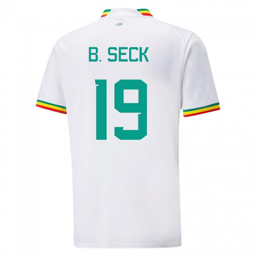 Damen Senegalesische Bineta Korkel Seck #19 Weiß Heimtrikot Trikot 22-24 T-shirt