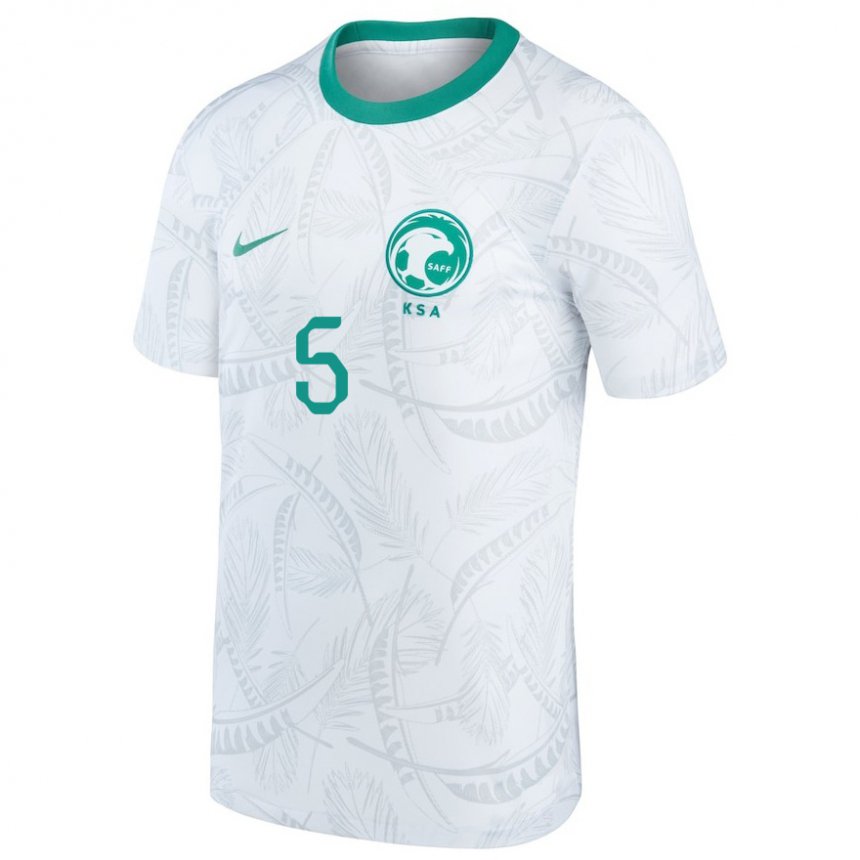 Damen Saudi-arabische Lana Abdel Razzaq #5 Weiß Heimtrikot Trikot 22-24 T-shirt