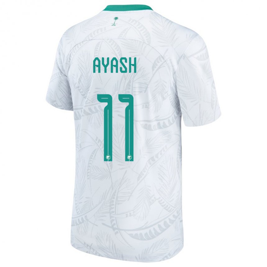 Damen Saudi-arabische Ziyad Ayash #11 Weiß Heimtrikot Trikot 22-24 T-shirt