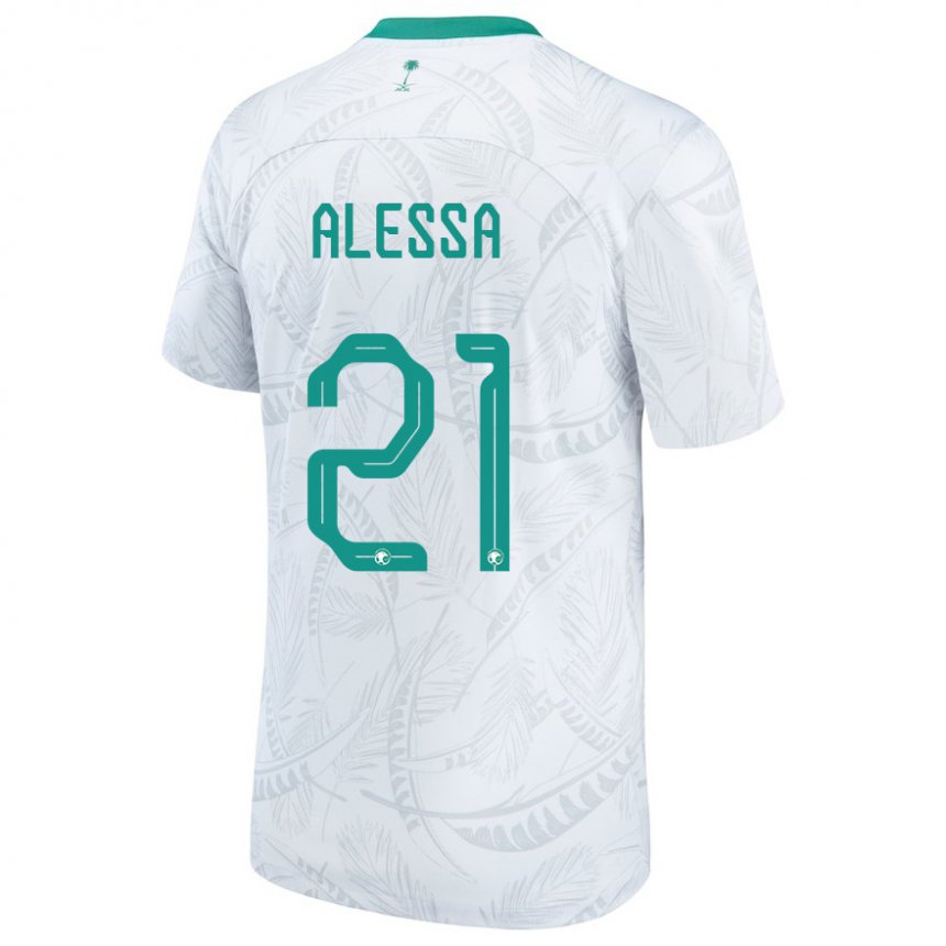 Damen Saudi-arabische Mohammed Alessa #21 Weiß Heimtrikot Trikot 22-24 T-shirt