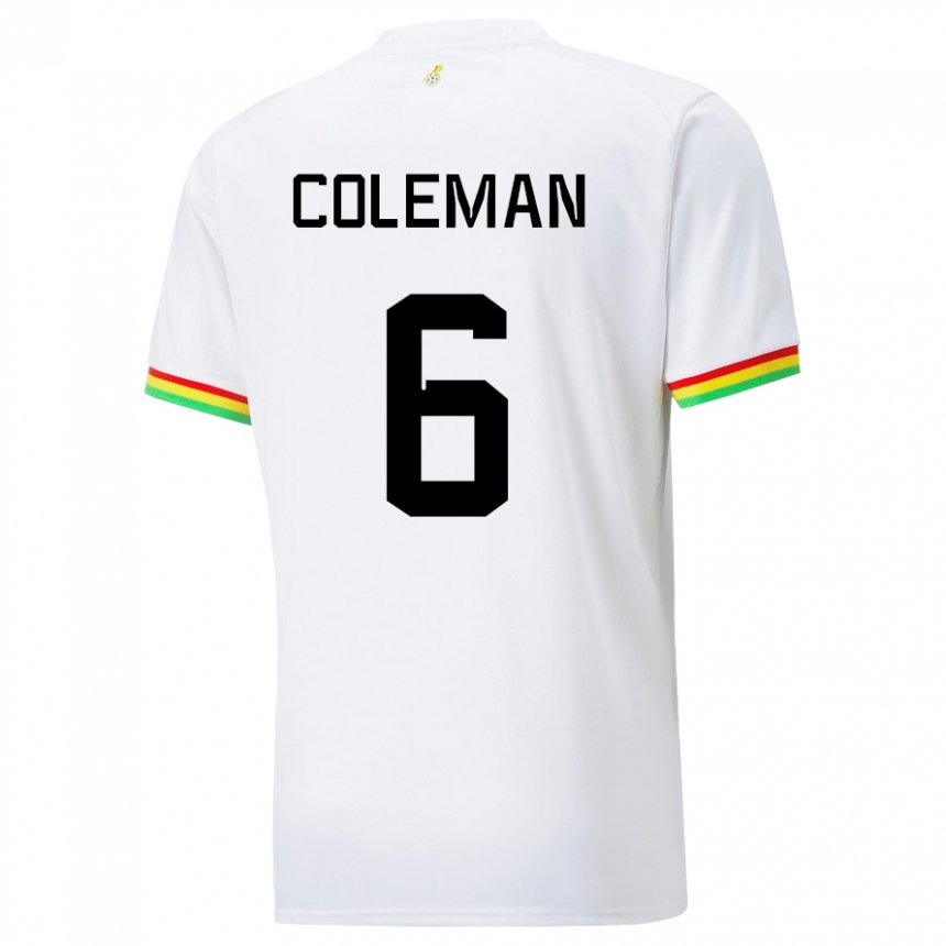 Damen Ghanaische Ellen Coleman #6 Weiß Heimtrikot Trikot 22-24 T-shirt