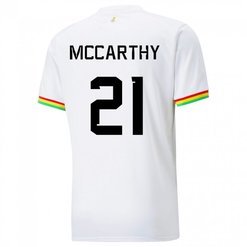 Damen Ghanaische Kerrie Mccarthy #21 Weiß Heimtrikot Trikot 22-24 T-shirt