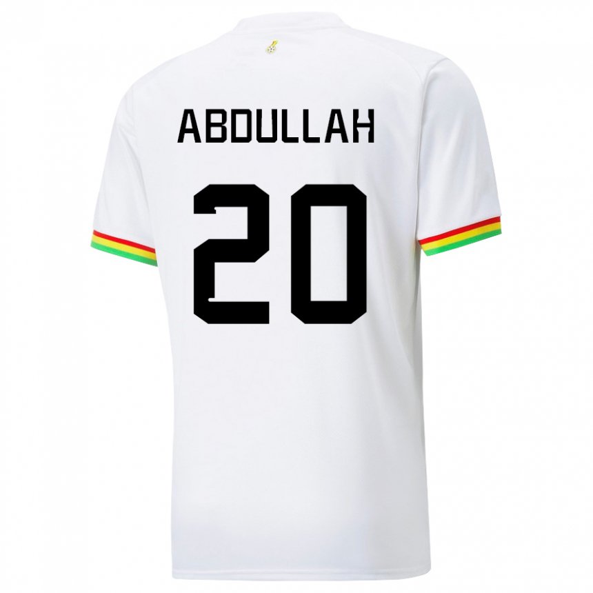 Damen Ghanaische Razak Abdullah #20 Weiß Heimtrikot Trikot 22-24 T-shirt