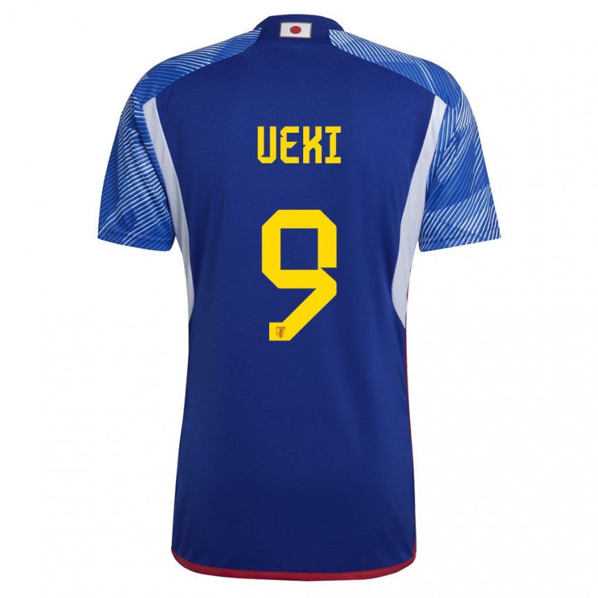 Damen Japanische Riko Ueki #9 Königsblau Heimtrikot Trikot 22-24 T-shirt