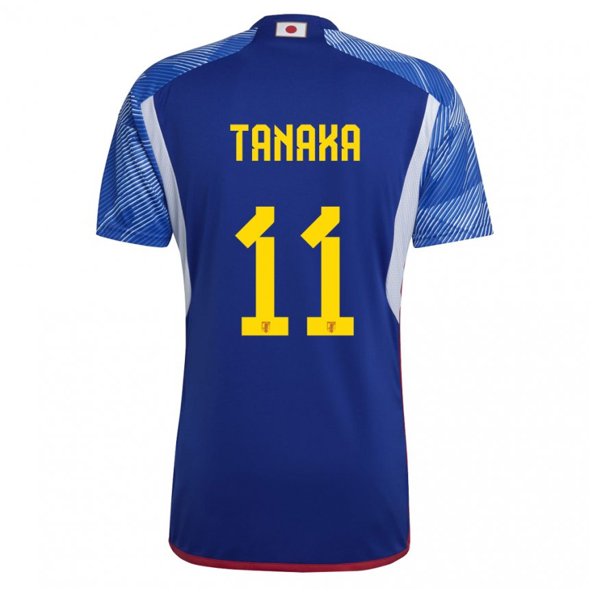 Damen Japanische Mina Tanaka #11 Königsblau Heimtrikot Trikot 22-24 T-shirt