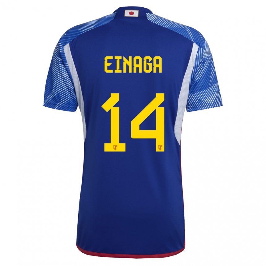 Damen Japanische Takatora Einaga #14 Königsblau Heimtrikot Trikot 22-24 T-shirt