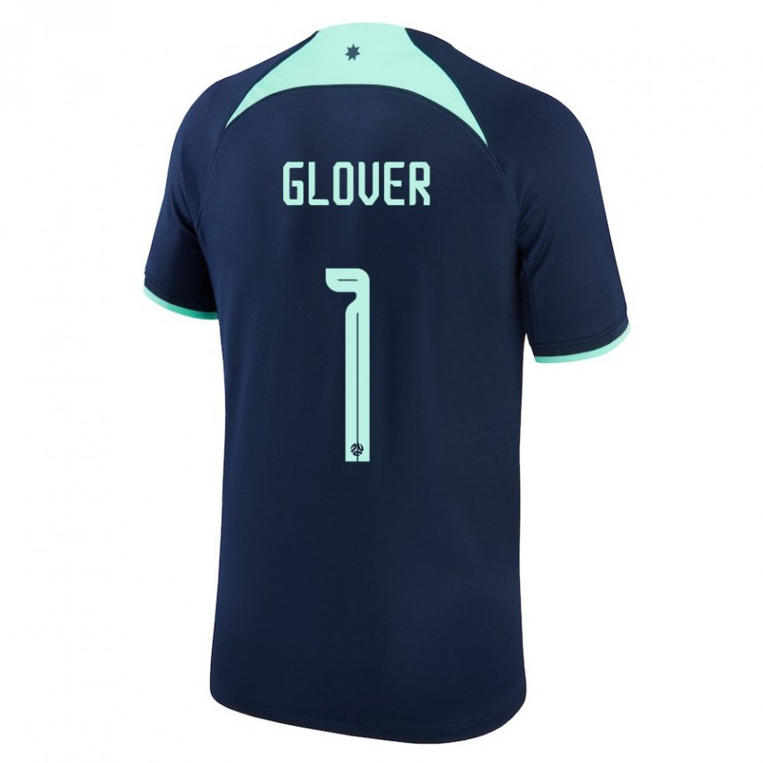 Damen Australische Thomas Glover #1 Dunkelblau Auswärtstrikot Trikot 22-24 T-shirt