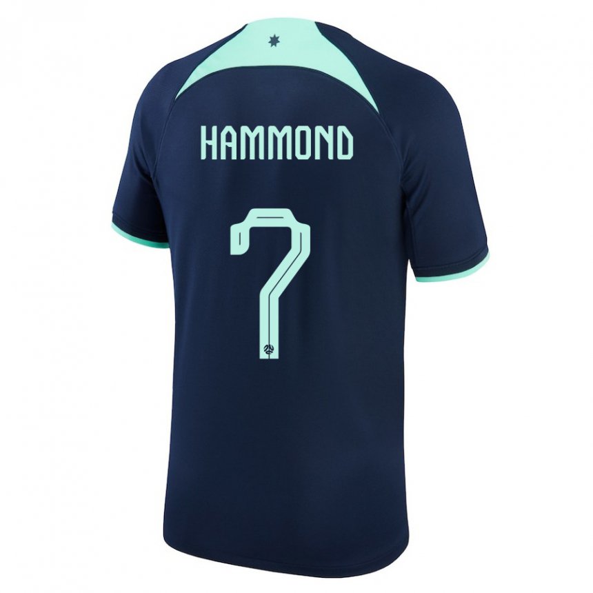 Damen Australische Tristan Hammond #7 Dunkelblau Auswärtstrikot Trikot 22-24 T-shirt