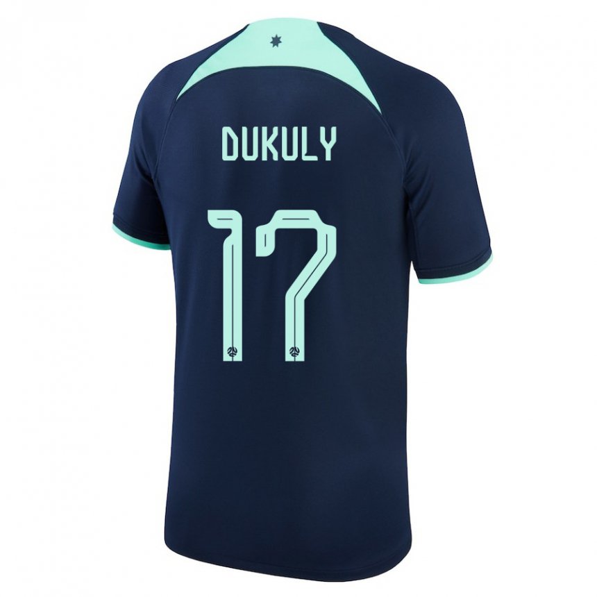 Damen Australische Yaya Dukuly #17 Dunkelblau Auswärtstrikot Trikot 22-24 T-shirt