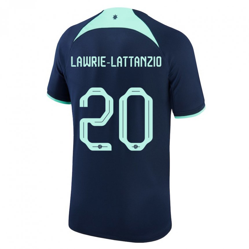 Damen Australische Luis Lawrie Lattanzio #20 Dunkelblau Auswärtstrikot Trikot 22-24 T-shirt