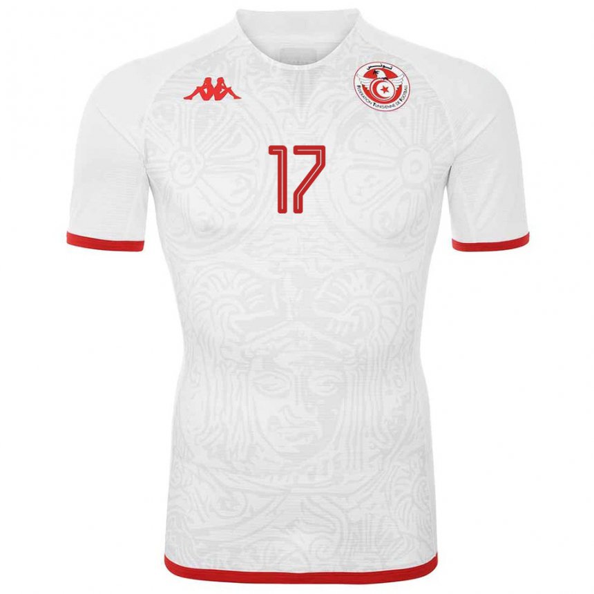 Damen Tunesische Malek Mehri #17 Weiß Auswärtstrikot Trikot 22-24 T-shirt