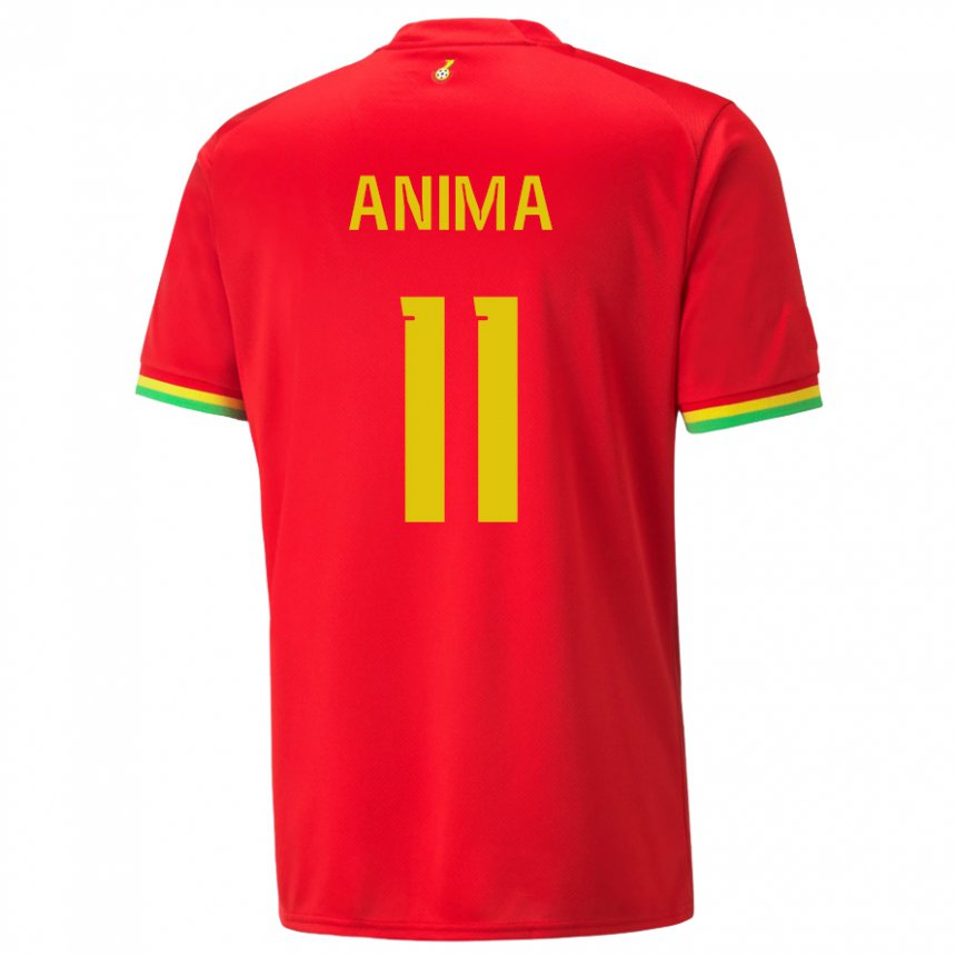 Damen Ghanaische Naomi Anima #11 Rot Auswärtstrikot Trikot 22-24 T-shirt