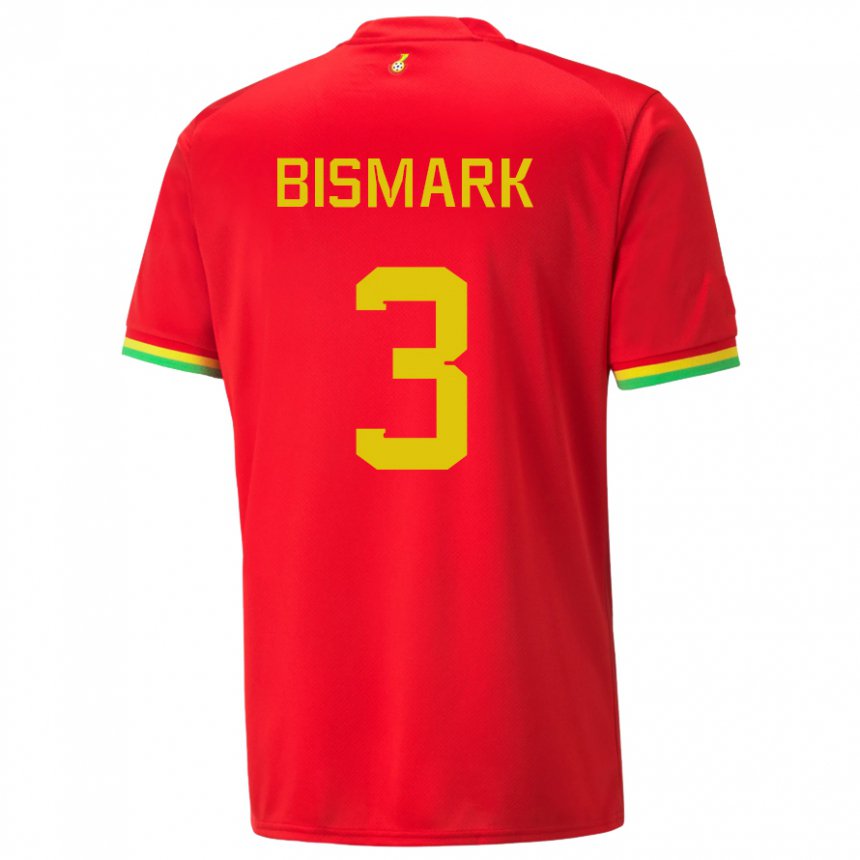 Damen Ghanaische Anim Bismark #3 Rot Auswärtstrikot Trikot 22-24 T-shirt