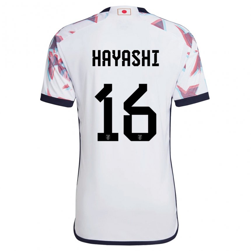 Damen Japanische Honoka Hayashi #16 Weiß Auswärtstrikot Trikot 22-24 T-shirt