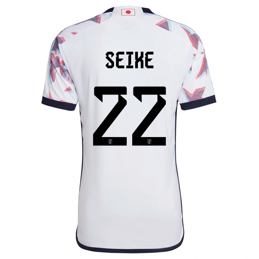 Damen Japanische Kiko Seike #22 Weiß Auswärtstrikot Trikot 22-24 T-shirt