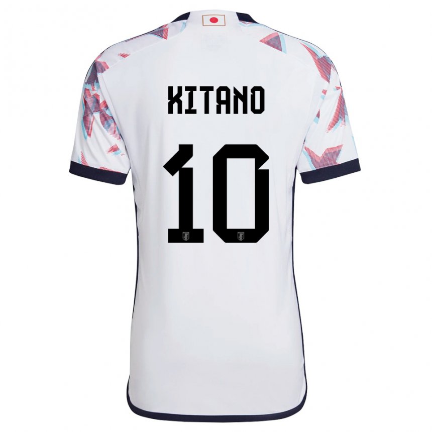 Damen Japanische Sota Kitano #10 Weiß Auswärtstrikot Trikot 22-24 T-shirt