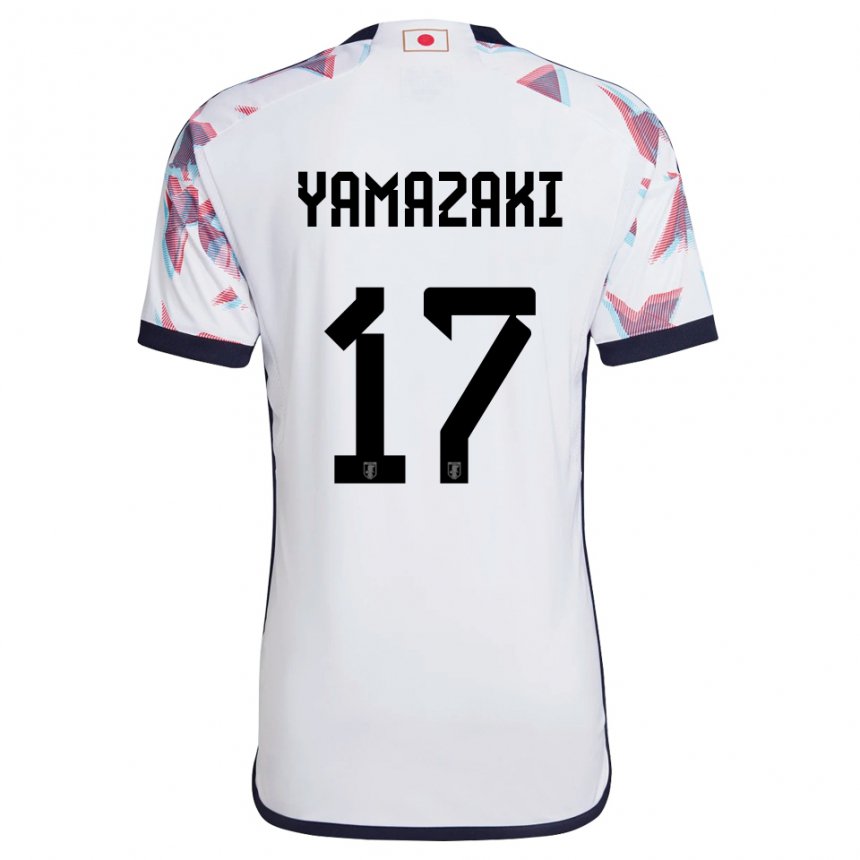 Damen Japanische Taishin Yamazaki #17 Weiß Auswärtstrikot Trikot 22-24 T-shirt