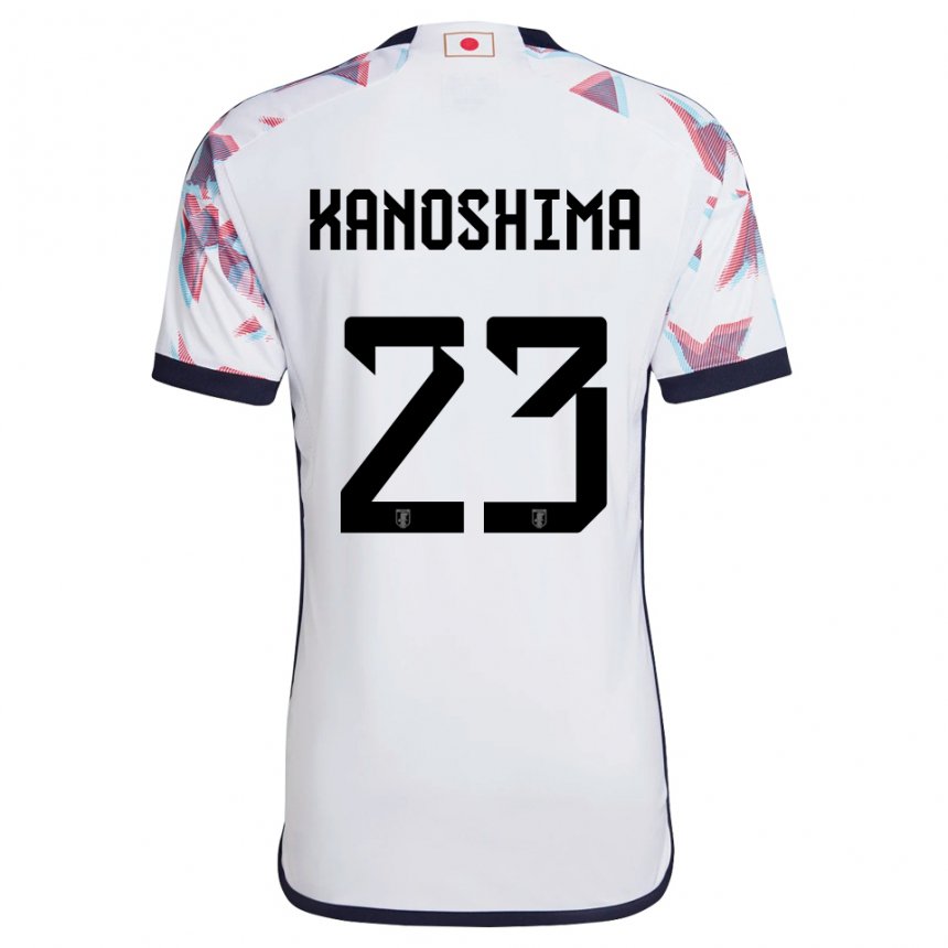 Damen Japanische Yu Kanoshima #23 Weiß Auswärtstrikot Trikot 22-24 T-shirt