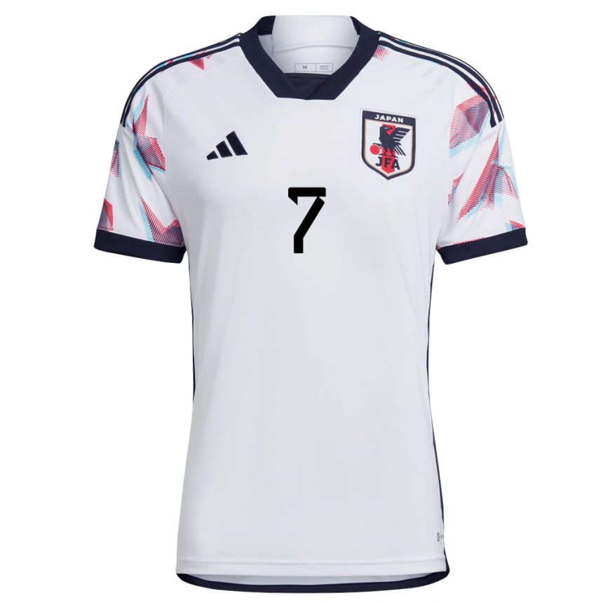 Damen Japanische Kosuke Matsumura #7 Weiß Auswärtstrikot Trikot 22-24 T-shirt