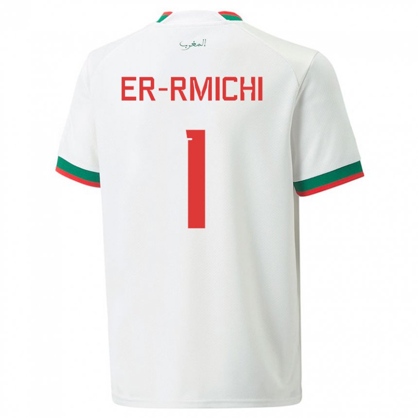 Damen Marokkanische Khadija Er Rmichi #1 Weiß Auswärtstrikot Trikot 22-24 T-shirt