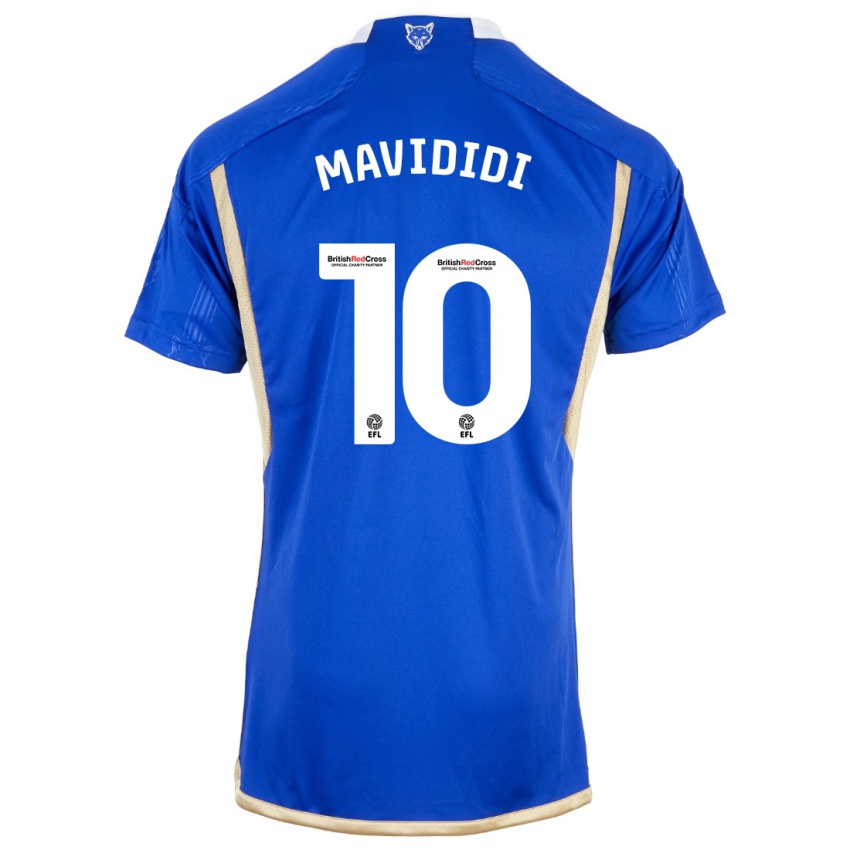 Kinder Stephy Mavididi #10 Blau Heimtrikot Trikot 2023/24 T-Shirt