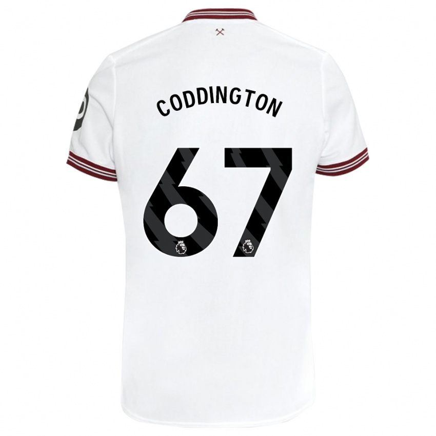 Kinder Remy Coddington #67 Weiß Auswärtstrikot Trikot 2023/24 T-Shirt