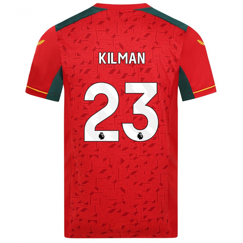 Kinder Max Kilman #23 Rot Auswärtstrikot Trikot 2023/24 T-Shirt
