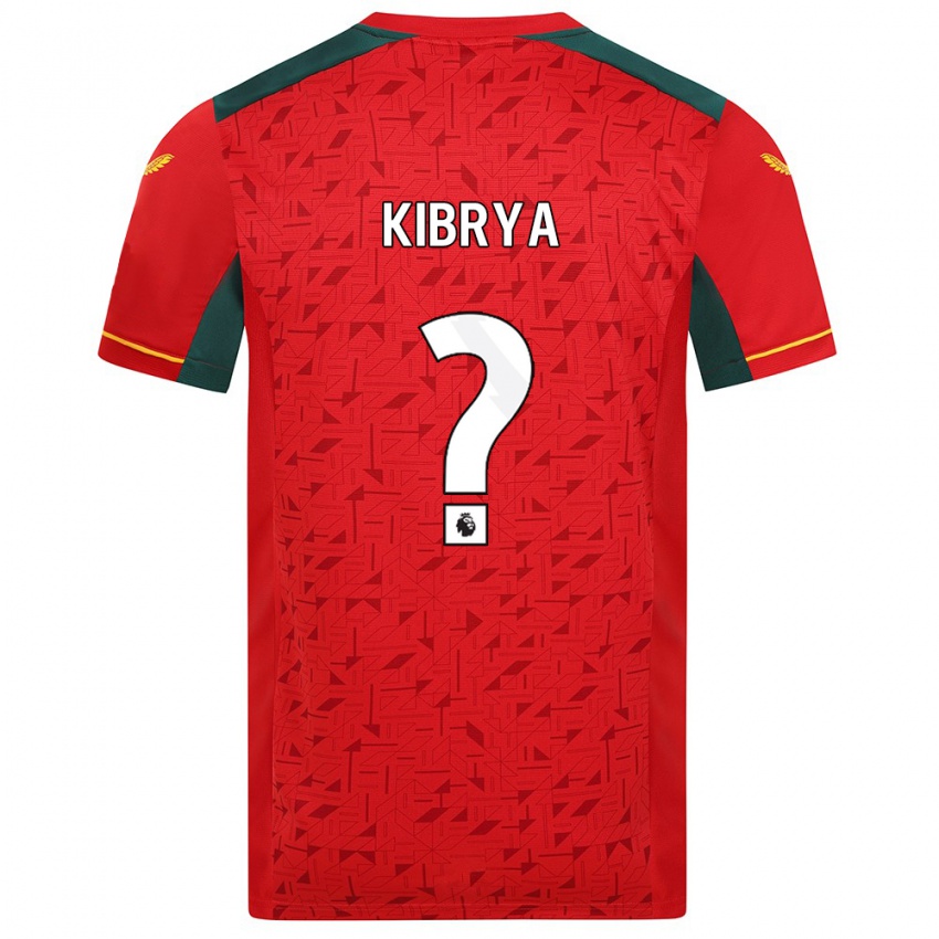 Kinder Lucas Kibrya #0 Rot Auswärtstrikot Trikot 2023/24 T-Shirt