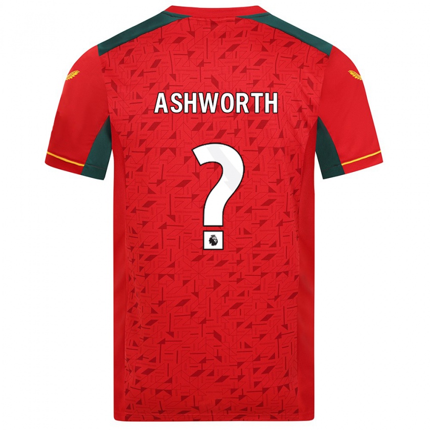 Kinder Fin Ashworth #0 Rot Auswärtstrikot Trikot 2023/24 T-Shirt