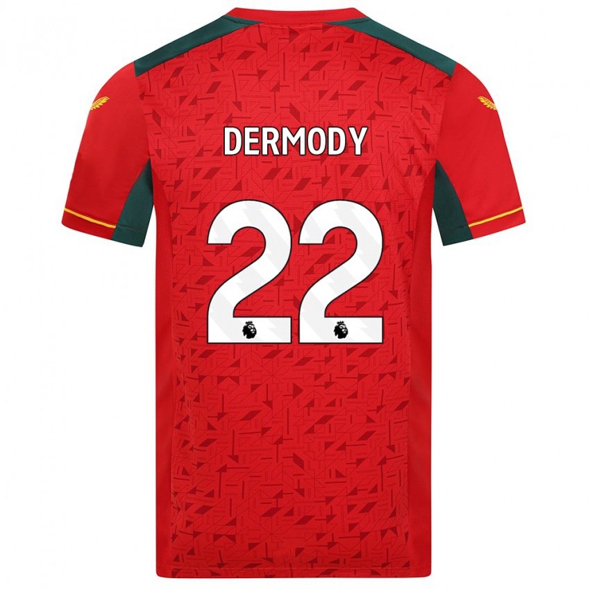 Kinder Helen Dermody #22 Rot Auswärtstrikot Trikot 2023/24 T-Shirt