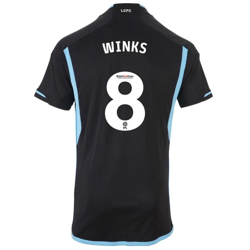 Kinder Harry Winks #8 Schwarz Auswärtstrikot Trikot 2023/24 T-Shirt