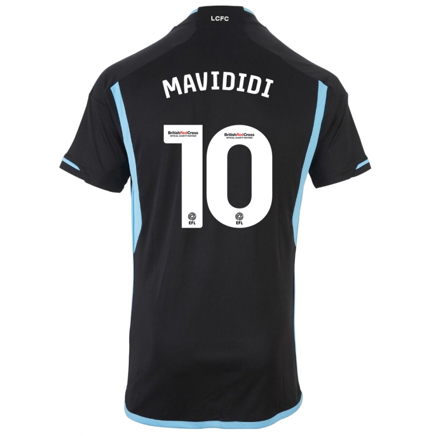 Kinder Stephy Mavididi #10 Schwarz Auswärtstrikot Trikot 2023/24 T-Shirt