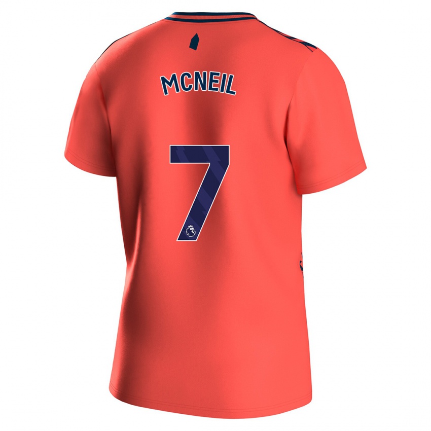 Kinder Dwight Mcneil #7 Koralle Auswärtstrikot Trikot 2023/24 T-Shirt